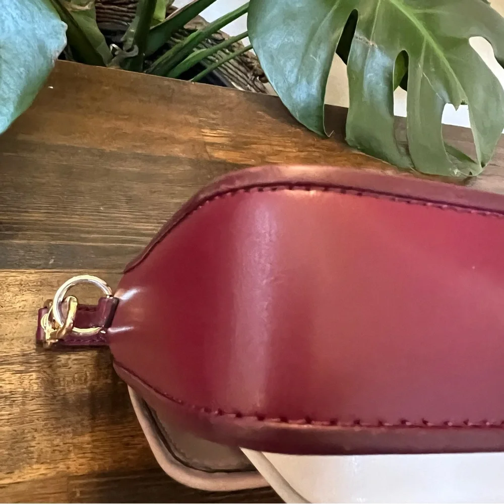 Michael Kors Bradshaw Boxy Flap Messenger Crossbody In Berry $368